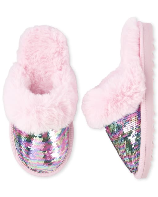 girls sparkly slippers