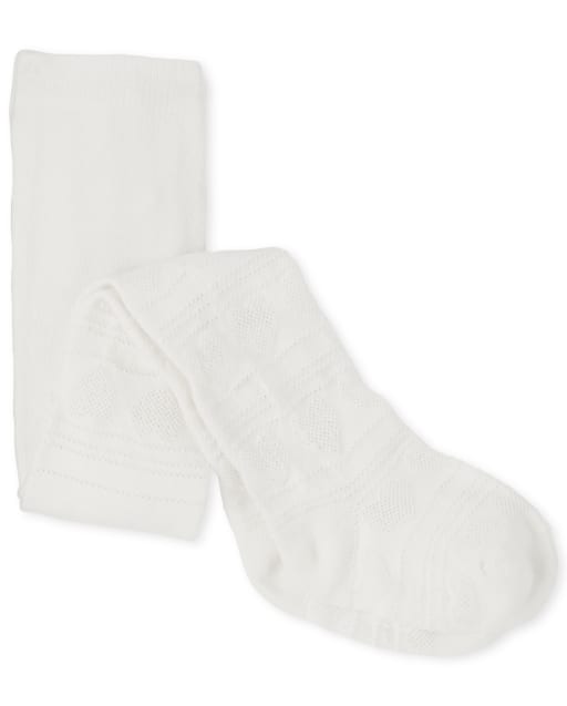 Toddler Girls Heart Pointelle Tights