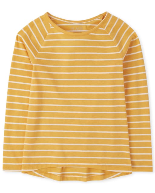 Camiseta básica de rayas para niñas