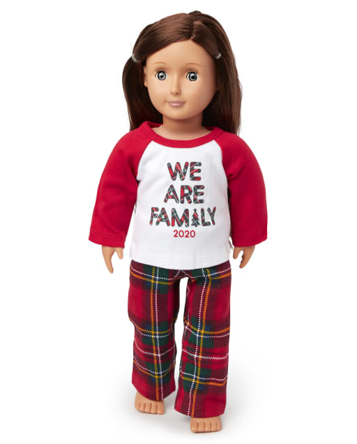 Doll Matching Family Tartan Cotton Pajamas