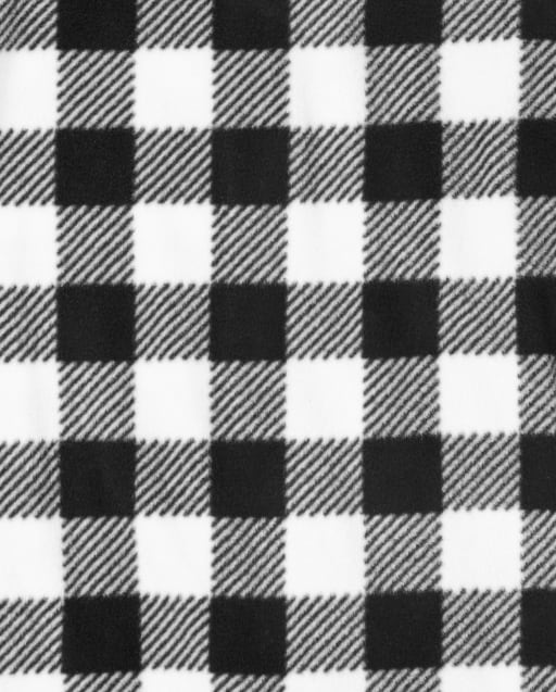 black and white buffalo plaid pajamas baby