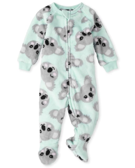 Pijama de una pieza de forro polar Koala para bebés y niñas pequeñas