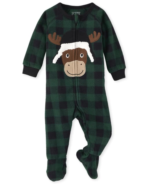 moose baby pajamas