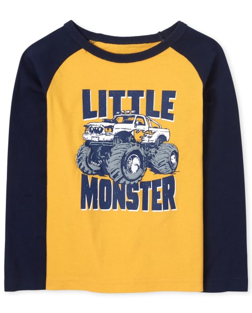 Baby And Toddler Boys Graphic Raglan Top