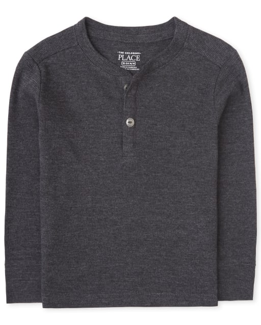 Haut thermique Henley pour bébés et tout-petits garçons