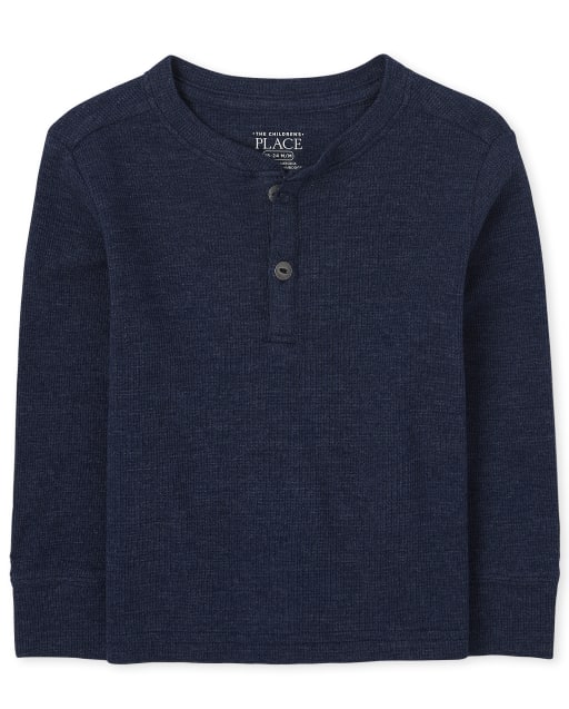 Haut thermique Henley pour bébés et tout-petits garçons