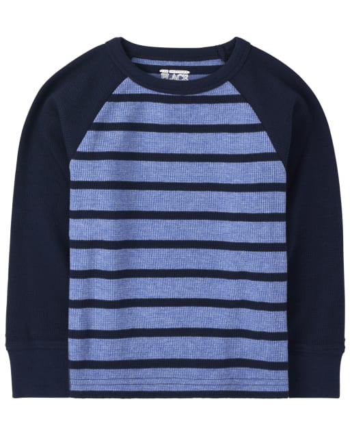 Baby And Toddler Boys Striped Thermal Top