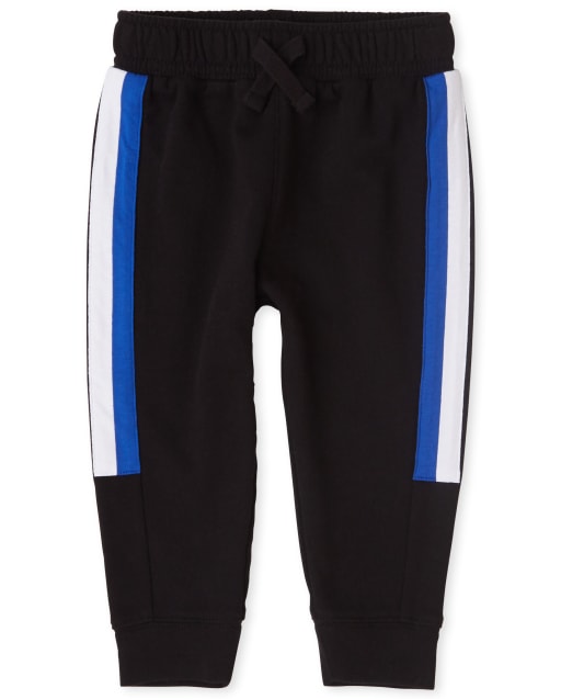 Baby And Toddler Boys Active Side Stripe Fleece Jogger Pants