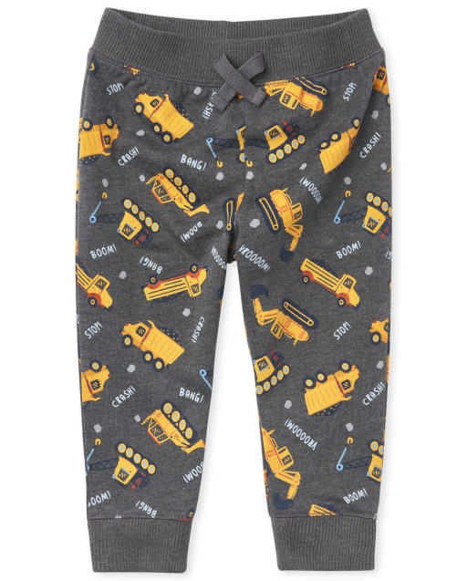 Pantalon de jogging en polaire Active Construction pour bébés et tout-petits garçons