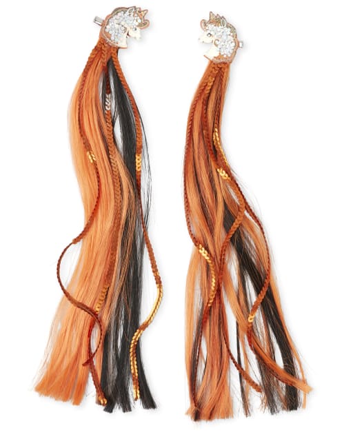 Girls Halloween Unicorn Hair Clip 2 Pack