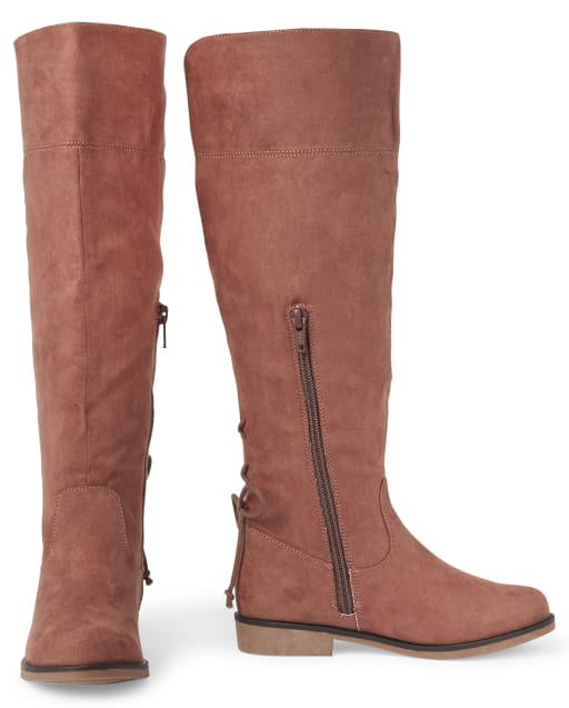 girls faux suede boots