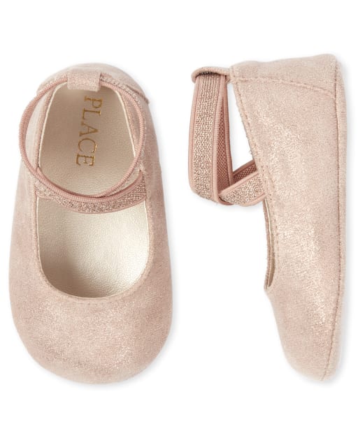 gold baby flats