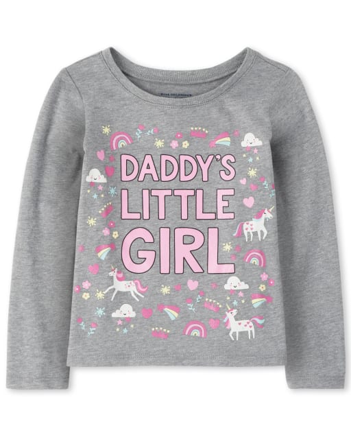 T-shirt graphique pour petites filles de papa pour bébés et petites filles