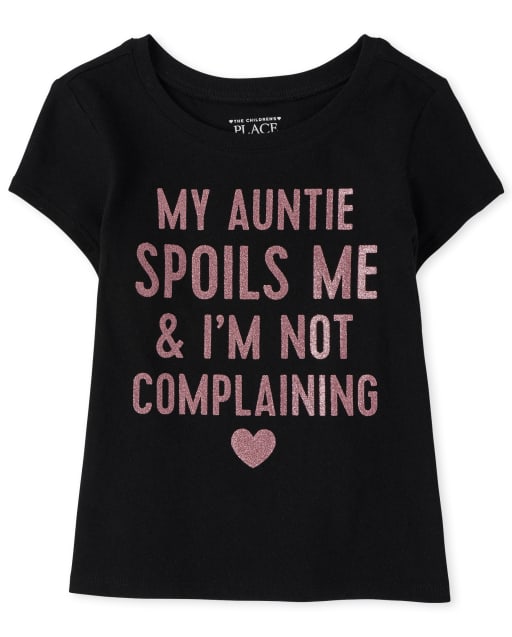 T-shirt graphique Tante pour bébés et petites filles