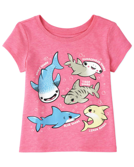 Toddler Girls Short Sleeve Graphic Tee