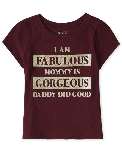 Baby And Toddler Girls Fabulous Graphic Tee