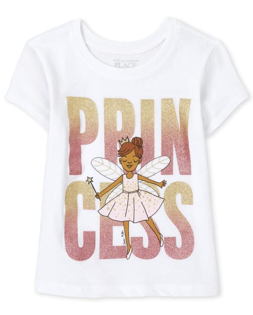 Baby And Toddle Girls Princess Graphic Tee