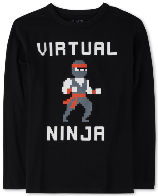 Camiseta gráfica Virtual Ninja para niños