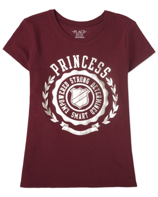 T-shirt graphique princesse pour filles