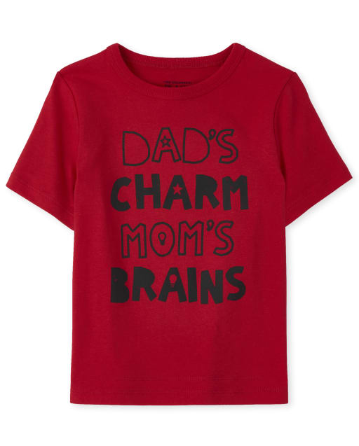 T-shirt graphique Charm And Brains pour bébés et tout-petits garçons