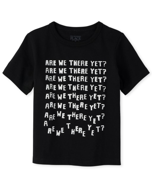 Camiseta gráfica para niños pequeños ¿Estamos ahí todavía?
