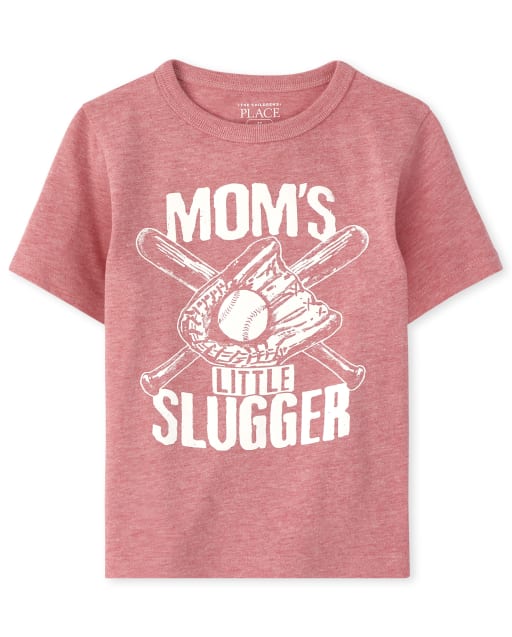 T-shirt graphique Mom's Slugger pour bébés et tout-petits garçons