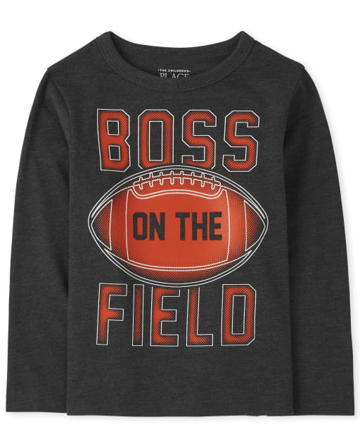 Baby And Toddler Boys Football Boss Graphic Tee