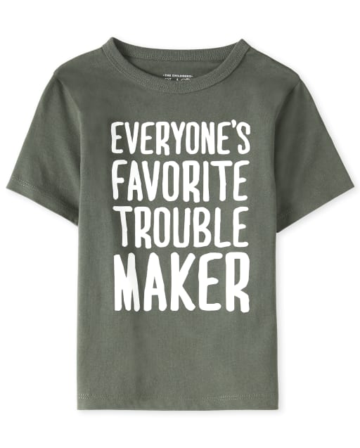 Baby And Toddler Boys Trouble Maker Graphic Tee