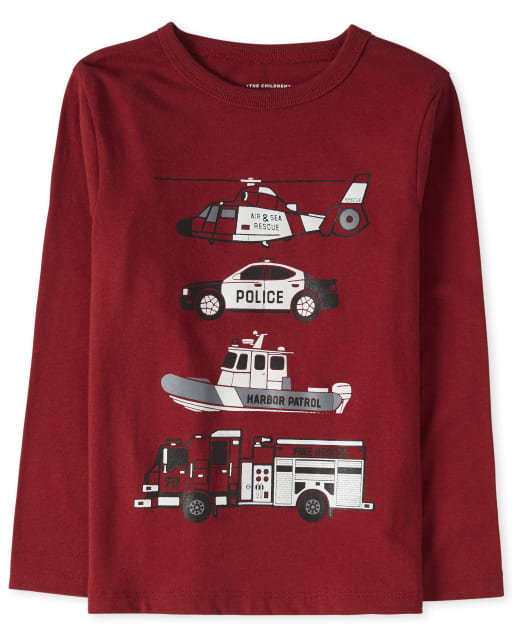 T-shirt graphique Rescue pour bébés et tout-petits garçons