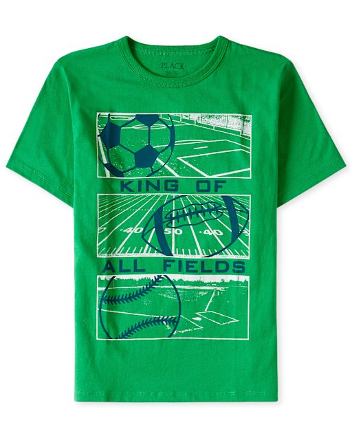 Camiseta con estampado Sports King para niños