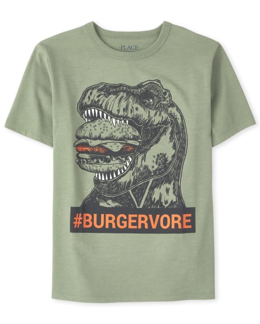 Camiseta con gráfico Burgervore Dino para niños