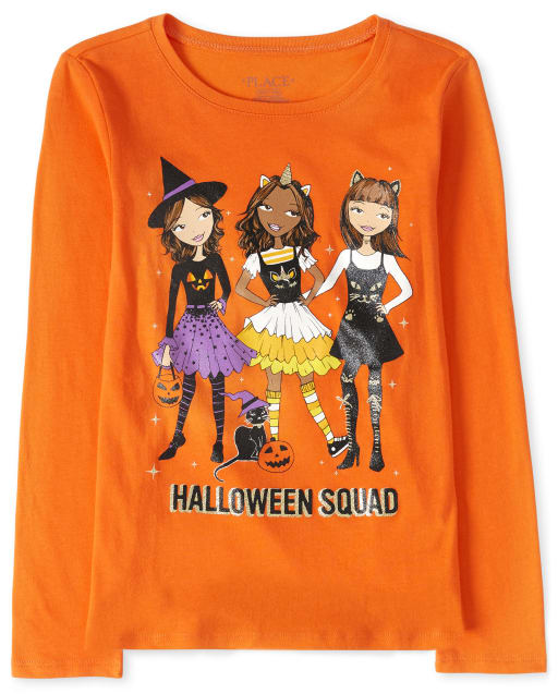 Girls Halloween Squad Graphic Tee