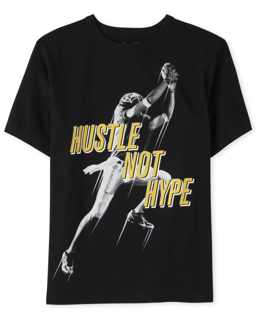 Boys Football Hustle Graphic Tee