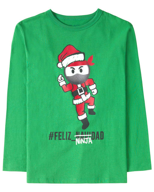Camiseta con gráfico Feliz Ninja para niños