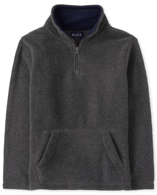Pull à demi-zip en polaire Glacier pour garçon