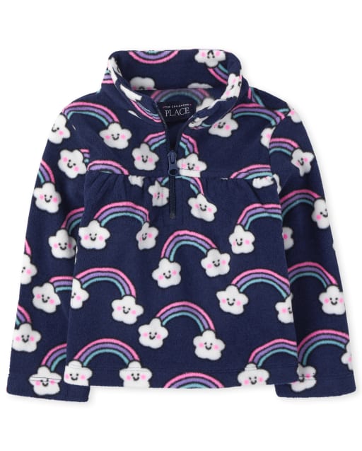 Toddler Girls Print Glacier Fleece Half Zip Pullover