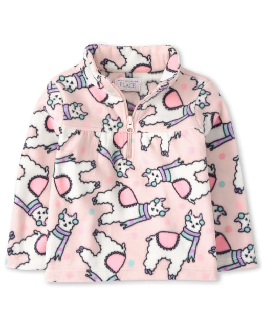 Toddler Girls Print Glacier Fleece Half Zip Pullover
