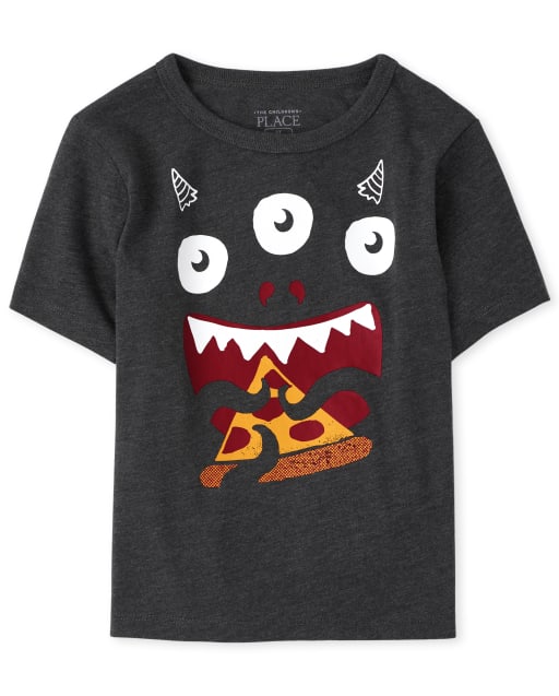 Baby And Toddler Boys Pizza Monster Graphic Tee