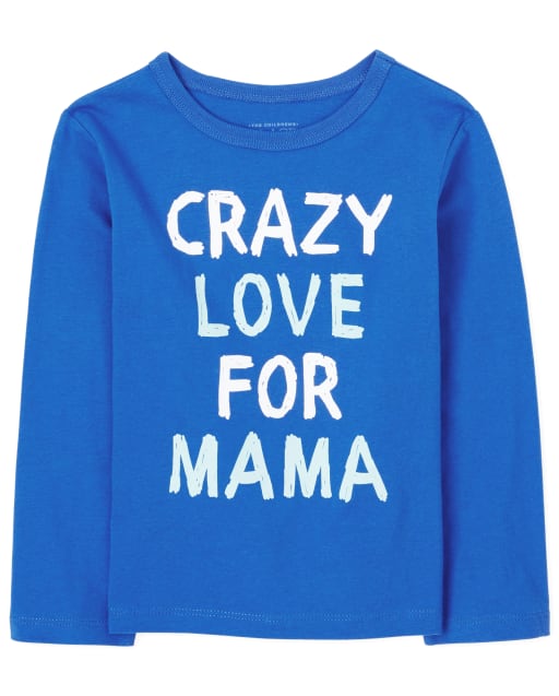 T-shirt graphique Love For Mama pour bébés et tout-petits garçons