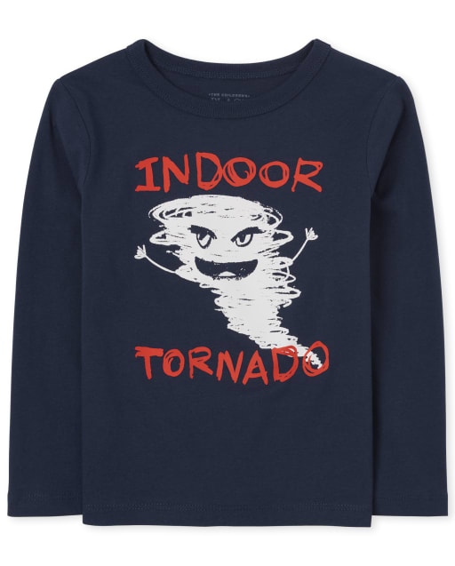 T-shirt graphique Tornado pour bébés et tout-petits garçons