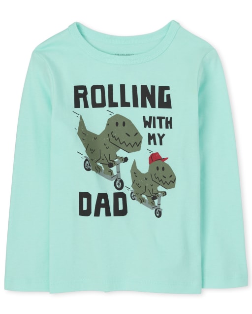 Baby And Toddler Boys Dino Dad Graphic Tee