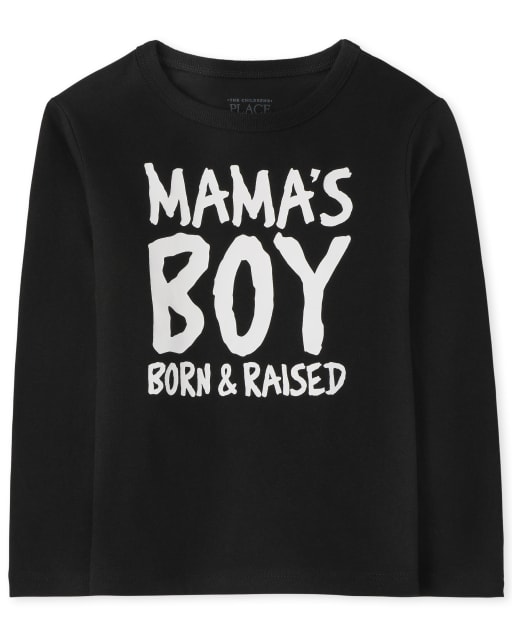 T-shirt graphique Mama&#39;s Boy pour bébés et tout-petits garçons