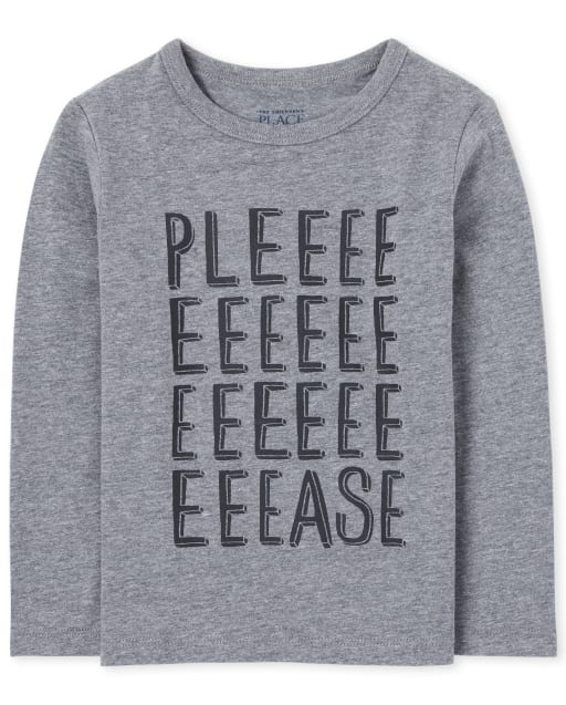 Baby And Toddler Boys Please Graphic Tee