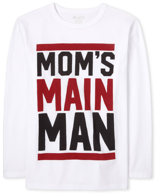 Boys Mom's Main Man Graphic Tee
