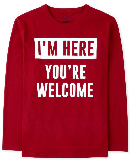 Boys You're Welcome Graphic Tee