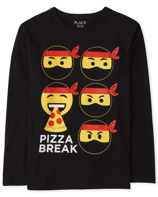 Camiseta gráfica Pizza Ninja para niños