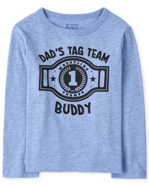 T-shirt graphique Dad&#39;s Tag Team pour bébés et tout-petits garçons
