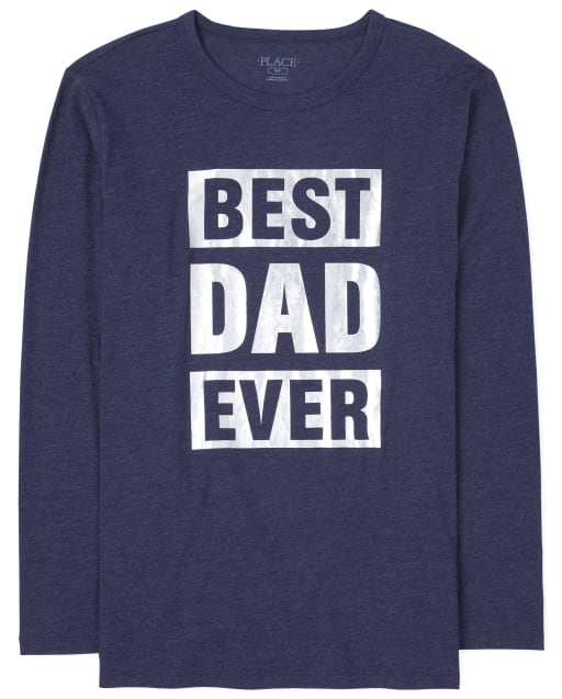 Mens Matching Family Foil Best Ever Graphic Tee