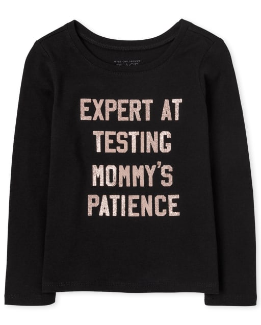 Baby And Toddler Girls Mommy's Patience Graphic Tee