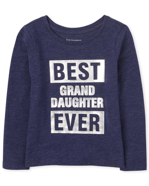 La mejor camiseta estampada con estampado de lámina familiar para bebés y niñas pequeñas